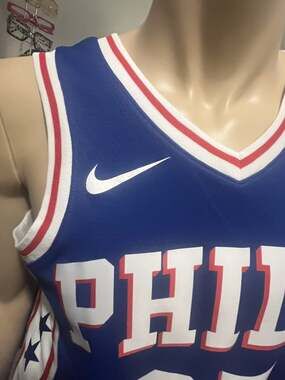 Nike Philadelphia 76ers Ben Simmons #25 - Blue Swingman Jersey Size 44 - XL